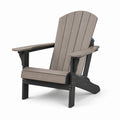 Adirondackstuhl aus Polywood und Metallrahmen Grau