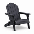 Adirondack Stuhl aus Kiefernholz Schwarz