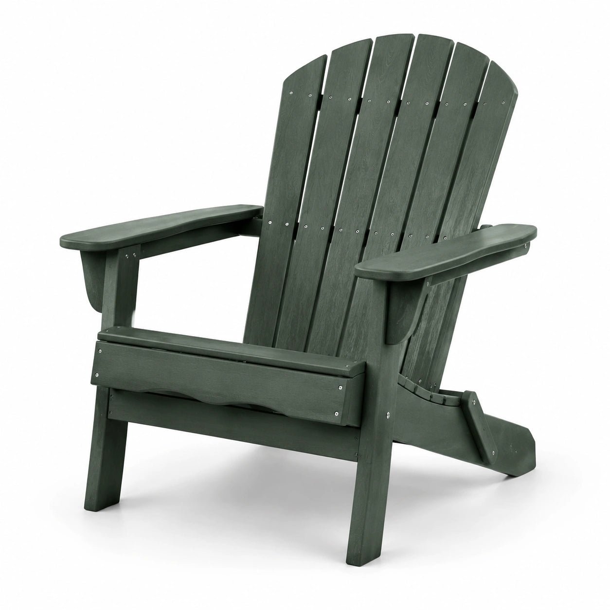 Adirondackstuhl aus Polyethylen in Dunkelgrün