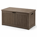 Garten-Aufbewahrungsbox Kunststoff Braun