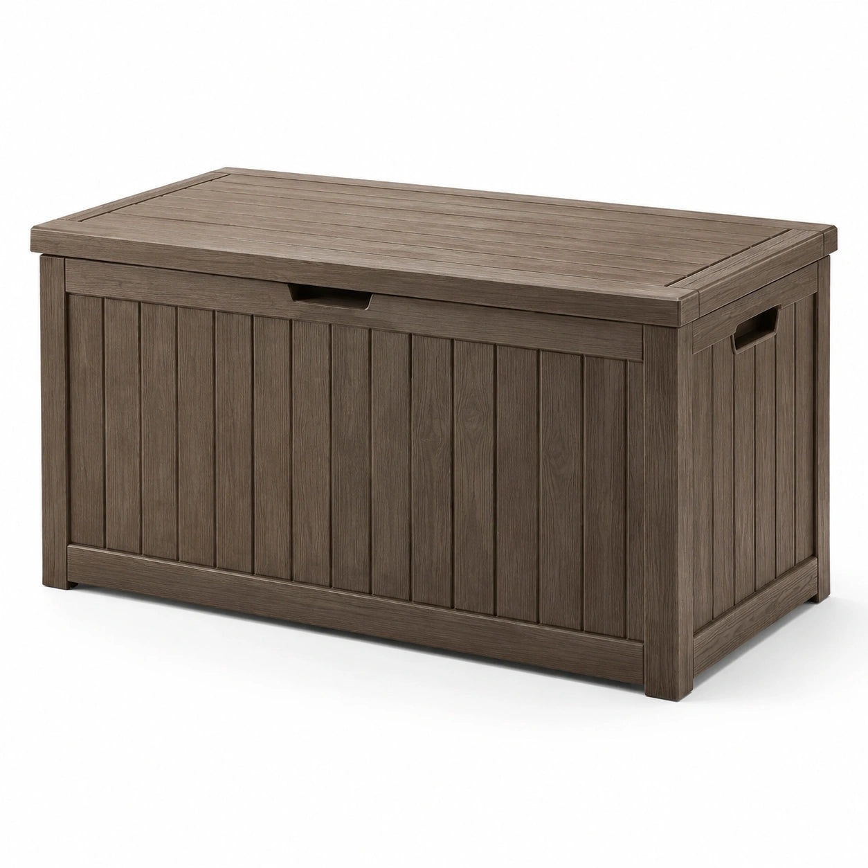 Garten-Aufbewahrungsbox Kunststoff Braun
