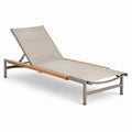 Gartenliege Aluminium Textilene verstellbar